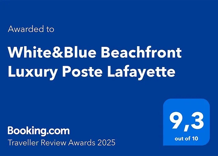 White&Blue Beachfront Luxury Poste Lafayette